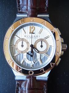 ブルガリ ディアゴノ DG42C6SPGLDCH 未使用品に使いブルガリディアゴノカリブロ 箱・ブルガリ正規保証書