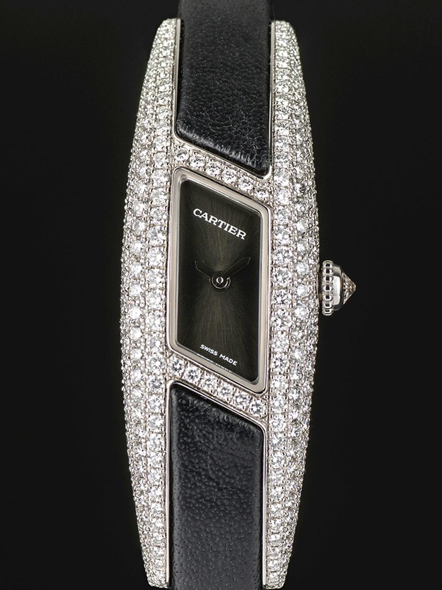 カルティエ イマリア WJ300550 ブラックダイヤル ホワイトゴールド無垢ダイヤモンド クオーツ(中古)高価買取事例