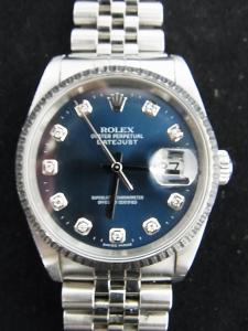 ロレックス デイトジャスト 16234G 中古 ロレックス正規箱つき、ギャランティーカードなし