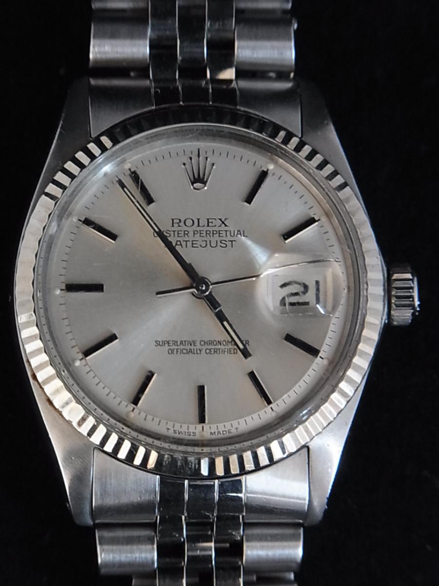 ROLEX DATEJUST用 Silver 文字盤 　3針セット針は使えます
