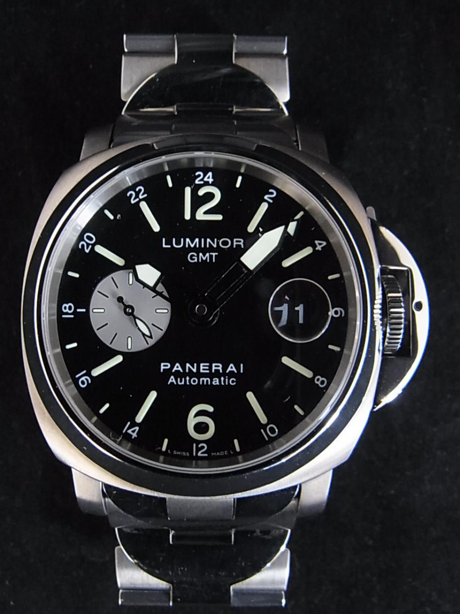 パネライ ルミノール PAM00161 黒文字盤 GMT チタニオ F番シリアル(2003年製)(中古)高価買取事例