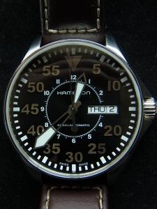 ハミルトン カーキ H64425535 中古 ハミルトン純正箱・保証書有