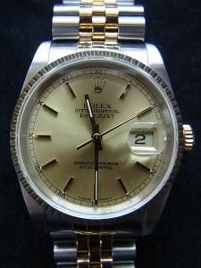 ロレックス デイトジャスト 16233 年式の割にはかなり綺麗な状態の中古 箱・保証書（並行品）