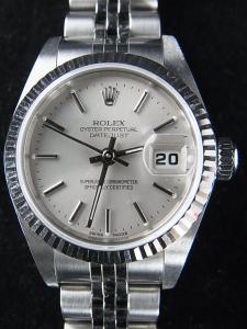 ロレックス デイトジャスト 79174 中古コンディションの 箱・保証書付属