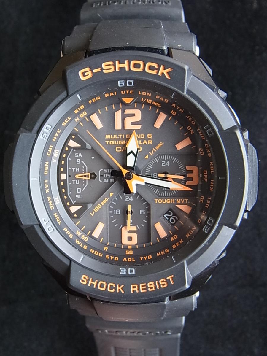 カシオ G-SHOCK GW-3000B-1AJF ブラック＆オレンジインデックス スカイコックピット 15Gを超える耐遠心重力性能(中古)高価買取事例