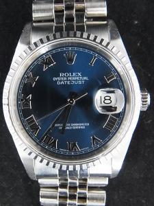 ロレックス デイトジャスト 16220 通常使用程度の中古 ロレックス正規店デパート発行箱・保証書有