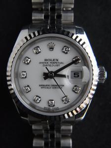 ロレックス デイトジャスト 179174G 中古 ロレックス正規店箱・保証書有