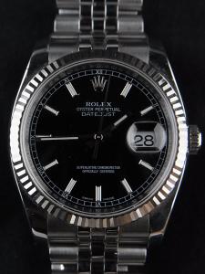 ロレックス デイトジャスト 116234 中古 ロレックス正規発行ギャラ×付属箱、余りコマ有	