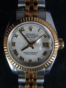 ロレックス デイトジャスト 179173 中古 ロレックス日本正規店そごう発行保証書、ボックス、余りコマ有