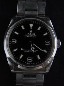 ロレックス エクスプローラー1 14270 中古品だが綺麗な状態 ロレックス正規店発行デパート保証書×箱有