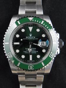 ロレックス サブマリーナ 116610LV 中古 ロレックス正規店発行保証書×箱、余りコマ有