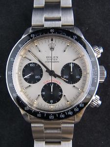 ロレックス デイトナ 6263 目立った時計ダメージは少ない中古 保証書とロレックス正規オーバーホール証明書有