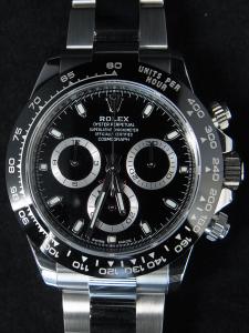 ロレックス デイトナ 116500LN 中古 日本ロレックスデパート正規発行保証書、ボックス有