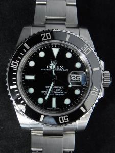 ロレックス サブマリーナ 116610LN 中古 内箱外箱保証書あり、余りコマ3つ