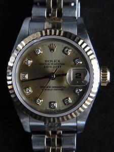 ロレックス デイトジャスト 69173G ガラスが欠けています 時計本体のみ
