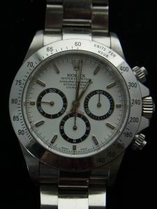 ロレックス デイトナ 16520 デイトナ最終品番16520　Ｐ番白文字盤 デパート発行保証書、箱有