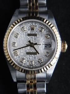 ロレックス デイトジャスト 79173G 中古 内箱 外箱 余りコマ3つ