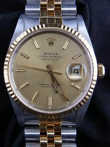 ロレックス デイトジャスト 16233 中古 内箱、外箱あり　保証書無し
