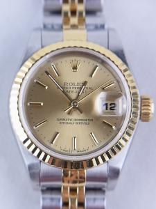 ロレックス デイトジャスト 69173 中古 内箱 外箱 余りコマ2つ