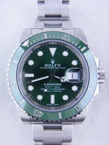 ロレックス サブマリーナ 116610LV 中古 内箱 外箱 保証書 余りコマ3つ
