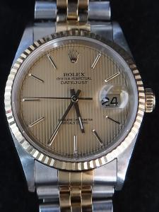 ロレックス デイトジャスト 16233 中古 内箱 外箱 保証書 余りコマ3つ