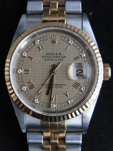 ロレックス デイトジャスト 16233G 中古 内箱 外箱 保証書