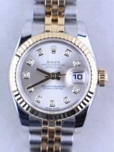 ロレックス デイトジャスト 179173G 中古 内箱 外箱 保証書 余りコマ2つ