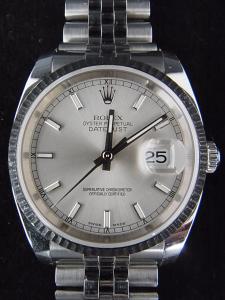 ロレックス デイトジャスト 116234 中古 内箱 外箱 保証書 余りコマ2つ