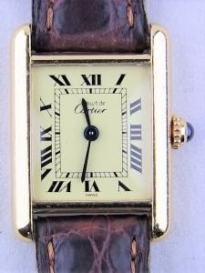 カルティエ タンク SV925 使用感有の中古 箱・保証書