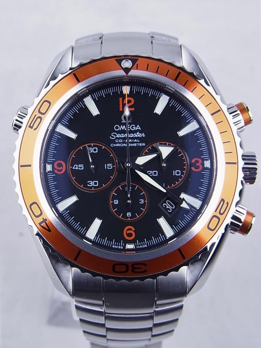 オメガ・プラネットオーシャン45オレンジベゼル - 腕時計(アナログ)