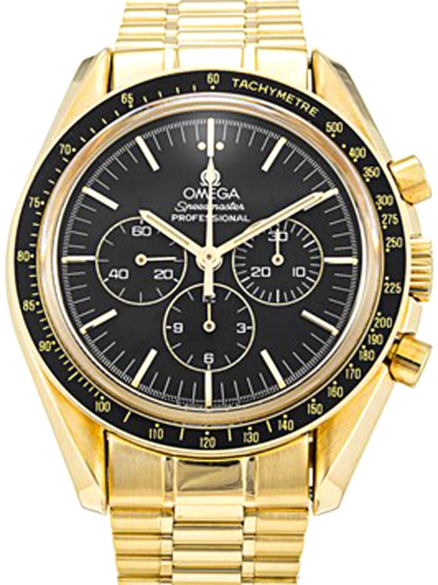 オメガ スピードマスター 3195.50 ブラック イエローゴールド無垢 18Kイエローゴールド(YG)(中古)