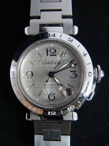 カルティエ パシャ W31029M7 中古 内箱 外箱 保証書 余りコマ2つ