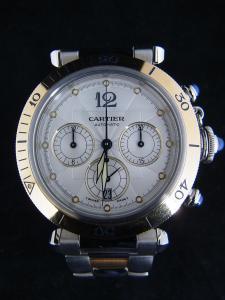 カルティエ パシャ W31036T6 中古 内箱 外箱 保証書 余りコマ2つ