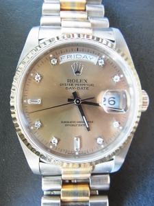 ロレックス デイデイト 18239BIC 中古 内箱 外箱 保証書 余りコマ2つ