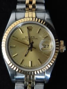 ロレックス デイトジャスト 69173 中古 保証書 余りコマ3つ