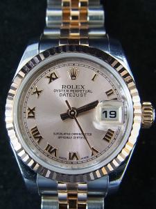 ロレックス デイトジャスト 179171 中古 内箱 外箱 保証書 余りコマ1つ