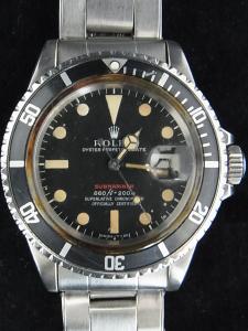ロレックス サブマリーナ 1680 かなりの経年劣化が見られる中古 無し