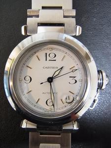カルティエ パシャ W31015M7 中古 内箱 外箱 保証書 余りコマ4つ