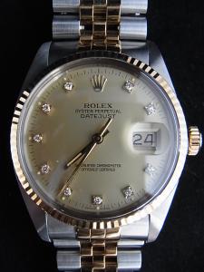 ロレックス デイトジャスト 16013G 中古 内箱 保証書