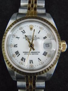 ロレックス デイトジャスト 69173G 中古 保証書