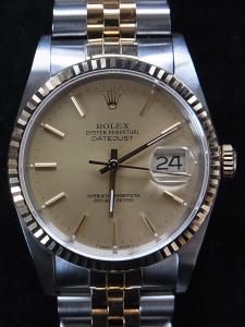 ロレックス デイトジャスト 16233 中古 内箱 保証書