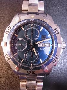 タグホイヤー アクアレーサー CAF2012_BA0815 中古 内箱 外箱 保証書 余りコマ2つ