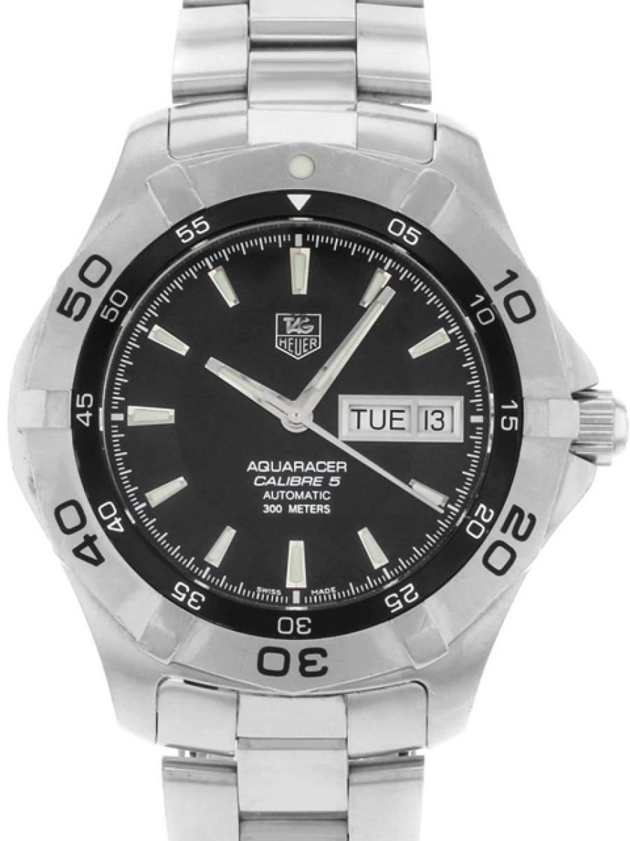 タグホイヤー アクアレーサー WAF2010.BA0818 ブラック 　2008年発売(ほぼ未使用)