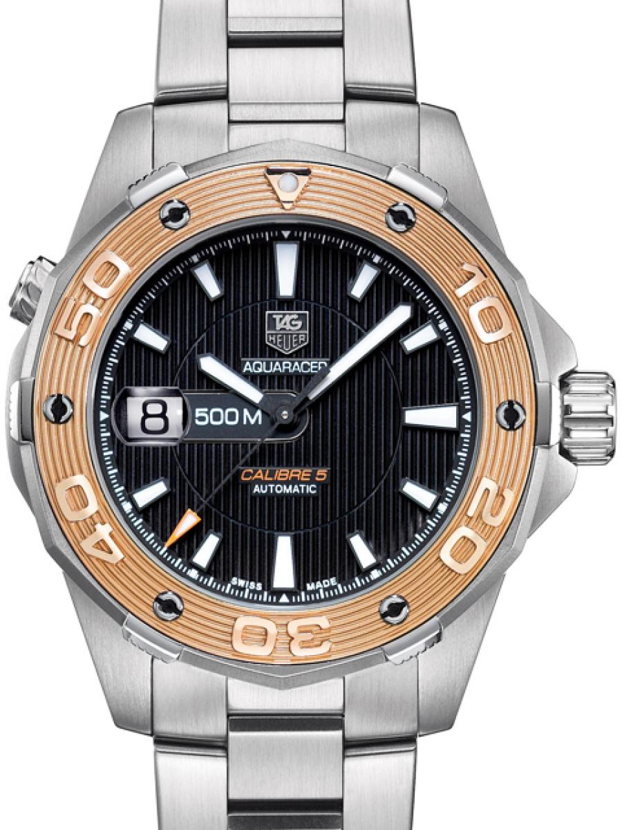 タグホイヤー アクアレーサー WAJ2150.BA0870 ブラック ピンクゴールド(ほぼ未使用)