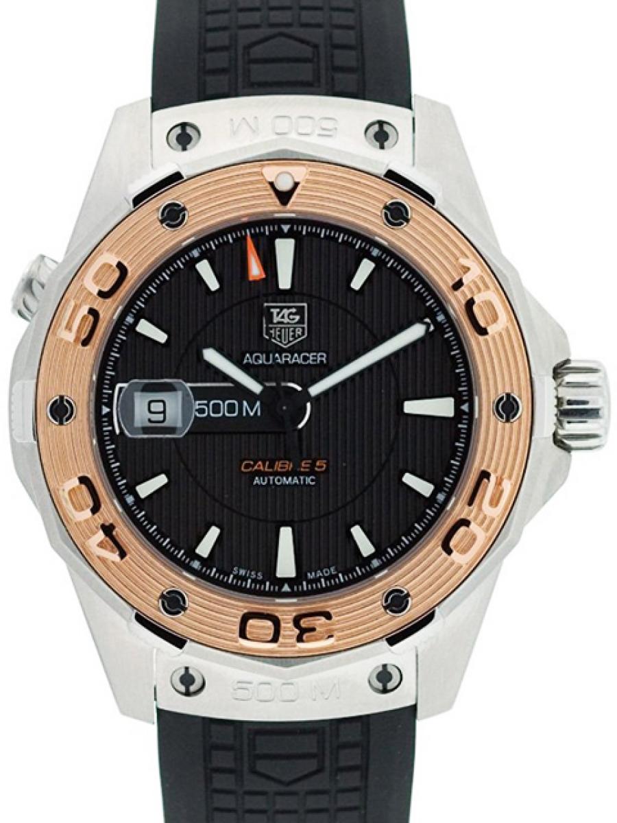 タグホイヤー アクアレーサー WAJ2150.FT6015 ブラック 　ピンクゴールド　(ほぼ未使用)