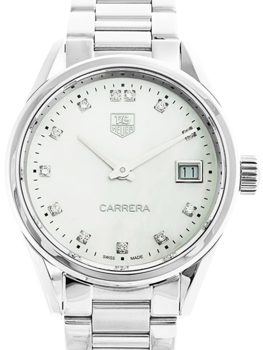 タグホイヤー カレラ WAR1314.BA0778 ホワイトシェル レディース(ほぼ未使用)