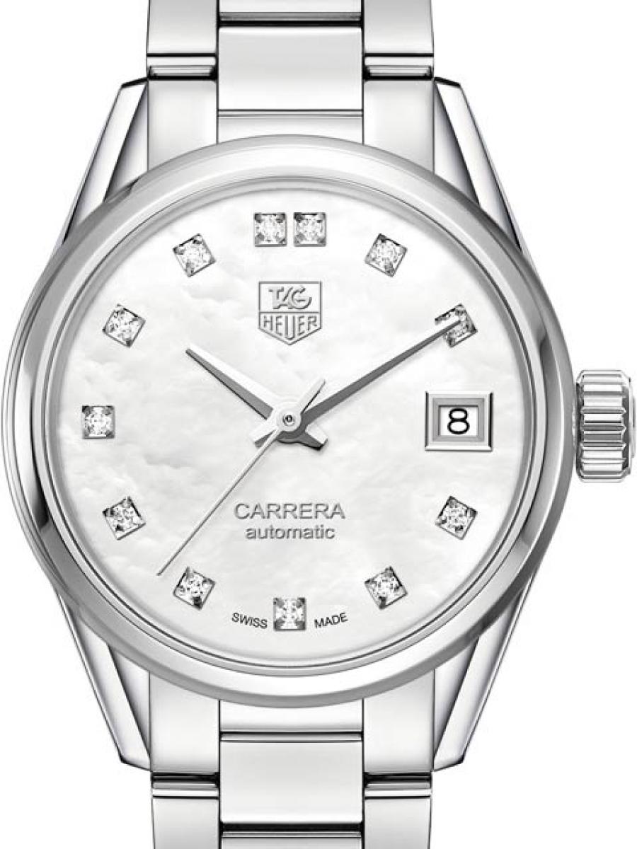 タグホイヤー カレラ WAR2414.BA0776 ホワイトシェル レディース(ほぼ未使用)