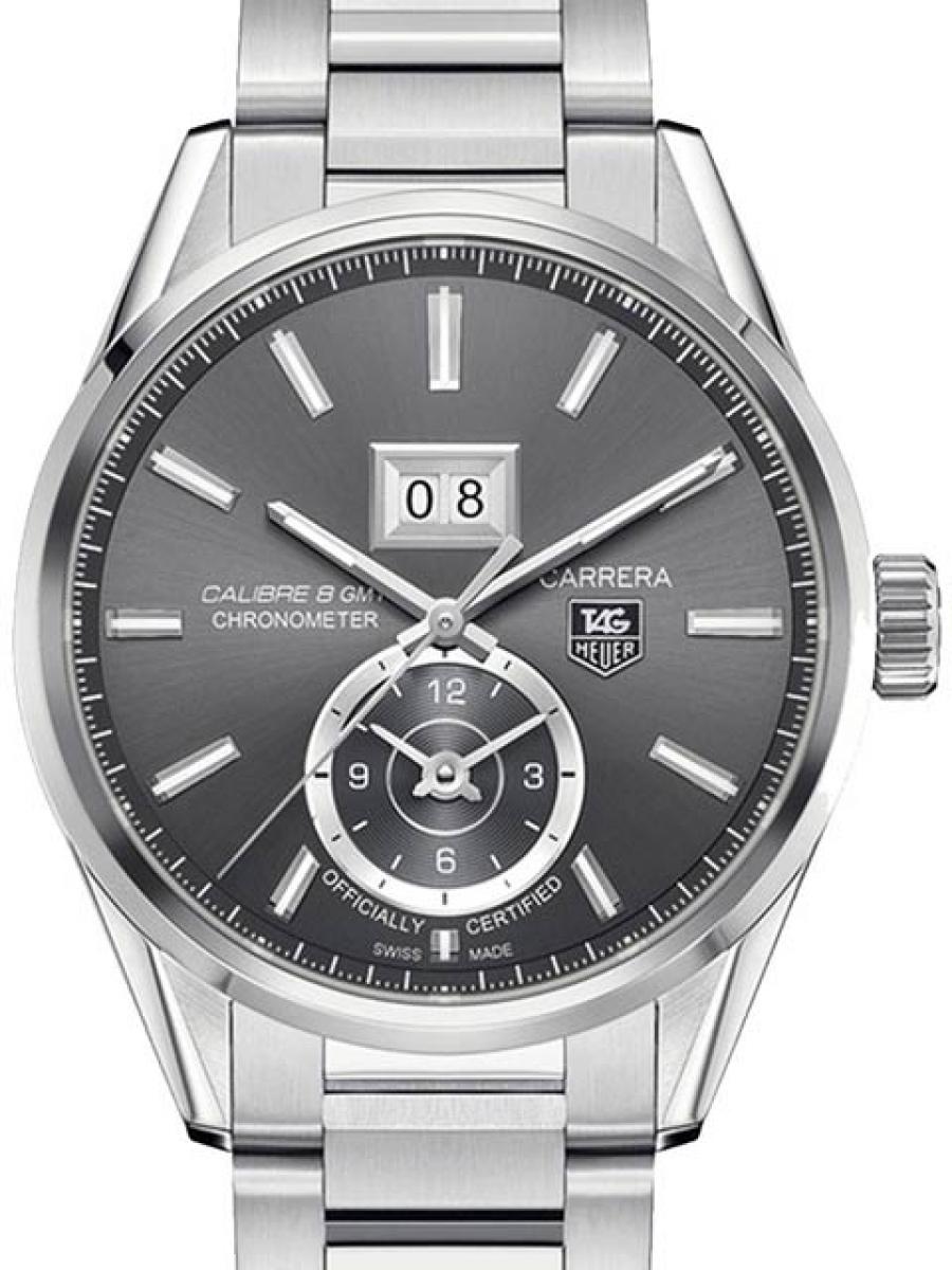 タグホイヤー カレラ WAR5012.BA0723 グレー 　GMT機能　(ほぼ未使用)