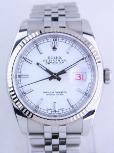ロレックス デイトジャスト 116234 中古 内箱 外箱 保証書 余りコマ1つ