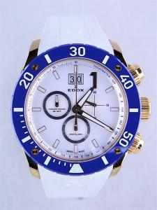 エドックス クロノオフショア1 10020-37RBU-BIR 時計本体にわりとキズも少なく綺麗